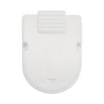 Magnetic/Adhesive Clips, 0.25" Jaw Capacity, White, 20/Box
