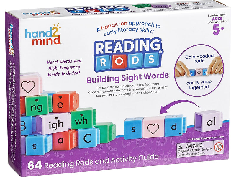 hand2mind Reading Rods Building Sight Words (95394)