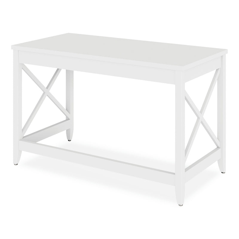 Alera Farmhouse Writing Desk, 47.24" x 23.62" x 29.53", White (ALEWSF4824WT)