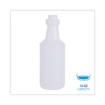 Easy-Grip Plastic Spray Bottle, 16 oz, Clear, 24/Carton