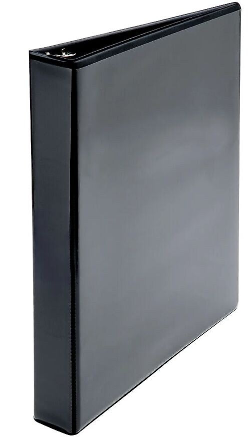 AbilityOne 1" 3-Ring Non-View Binders, D-Ring, Black (NSN4208078)