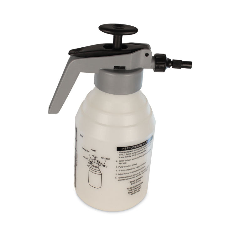 Model 942 Pump-Up Sprayer, 2 qt, Gray/Natural