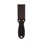 Putty Knife, 1.5" Wide, Carbon Steel Blade, Flexible Handle, Black/Silver, 24/Carton