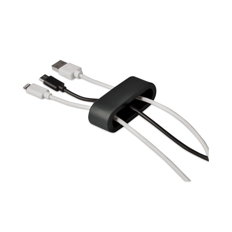 Multi Channel Cable Holder, 2" x 2", Black