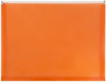 JAM Paper Premium Plastic Document File, Letter, Orange, 3/Pack (218Z1ORX3)