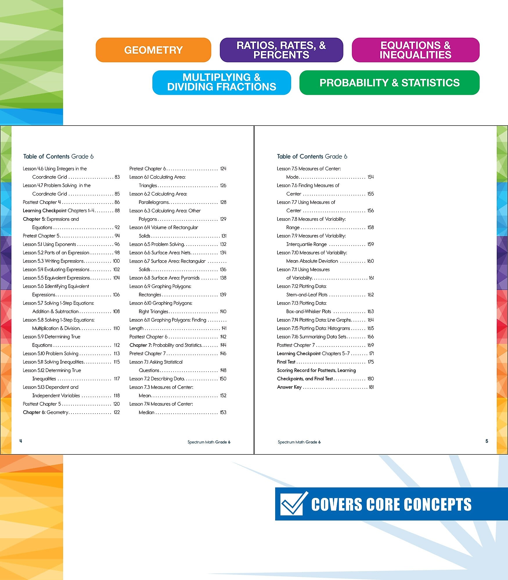 Carson-Dellosa Math Workbook, 192 pages