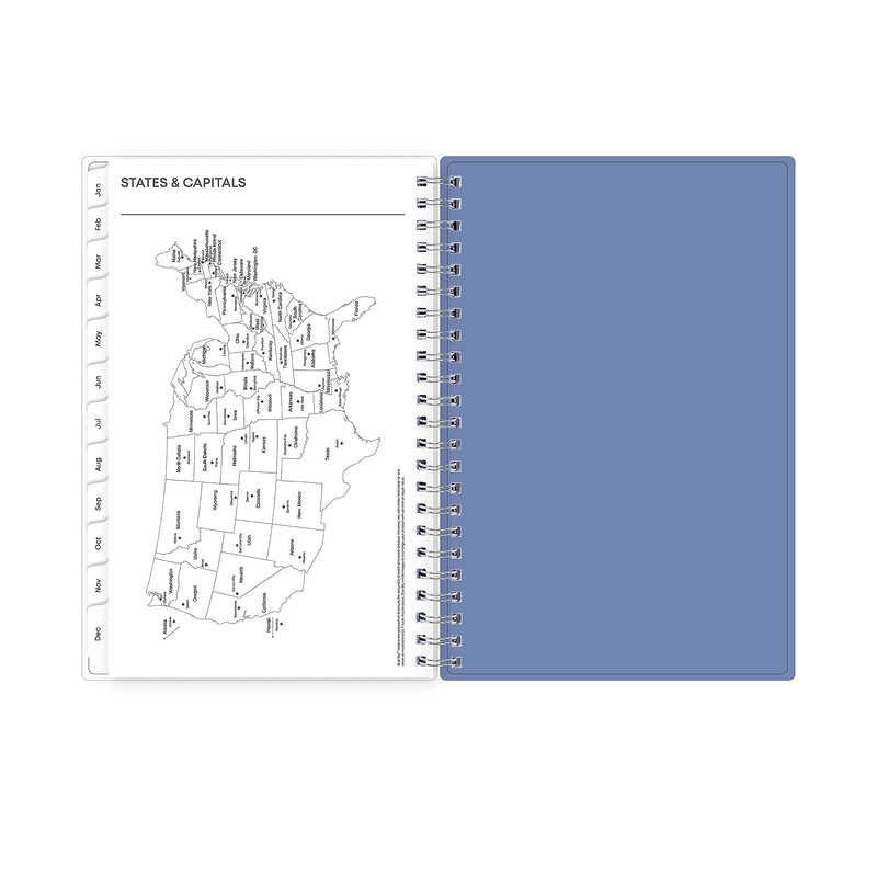 2026 Blue Sky Lindley 5" x 8" Calendar Year Weekly & Monthly Planner, Plastic Cover, Multicolored (101579-26)