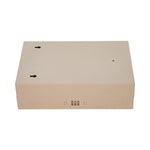 Combination Lockable Key Cabinet, 28-Key, Metal, Sand, 7.75 x 3.25 x 11.5