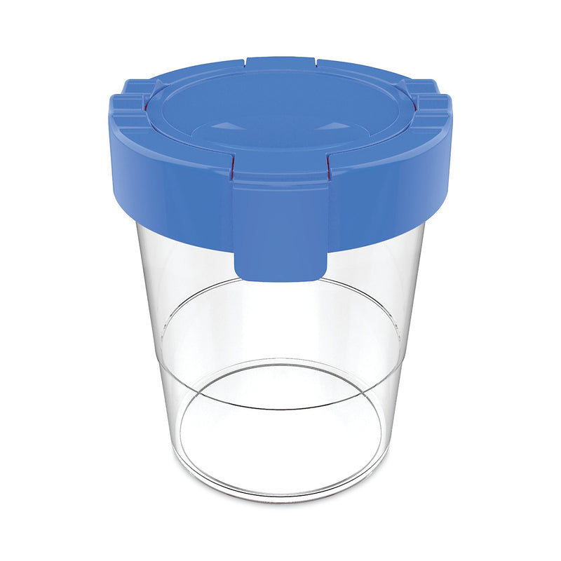 deflecto No Spill Paint Cup, 3.46 w x 3.93 h, Blue