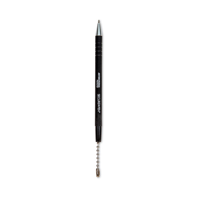 Antimicrobial Ballpoint Counter Pen, Medium 1 mm, Black Ink, Black Barrel