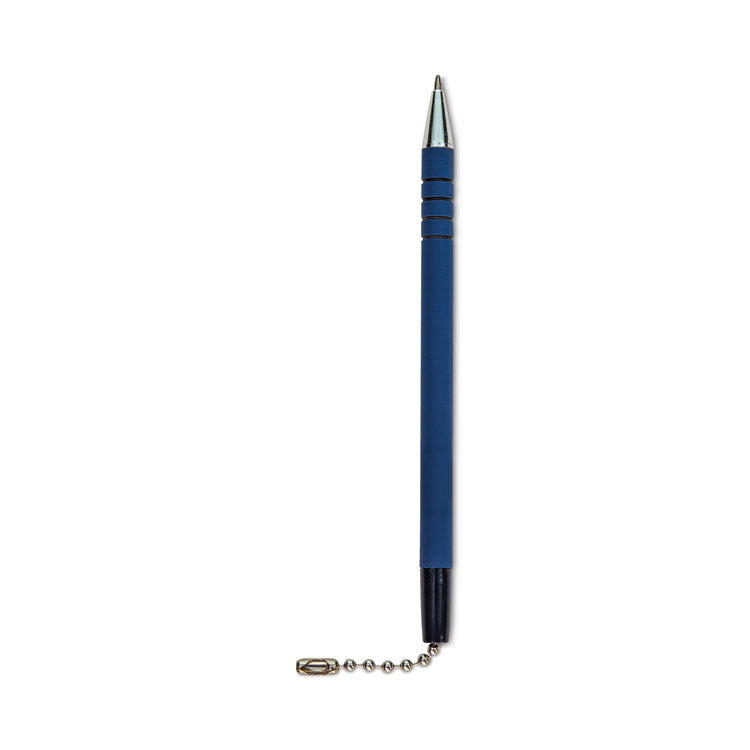Antimicrobial Ballpoint Counter Pen, Medium 1 mm, Blue Ink, Blue Barrel