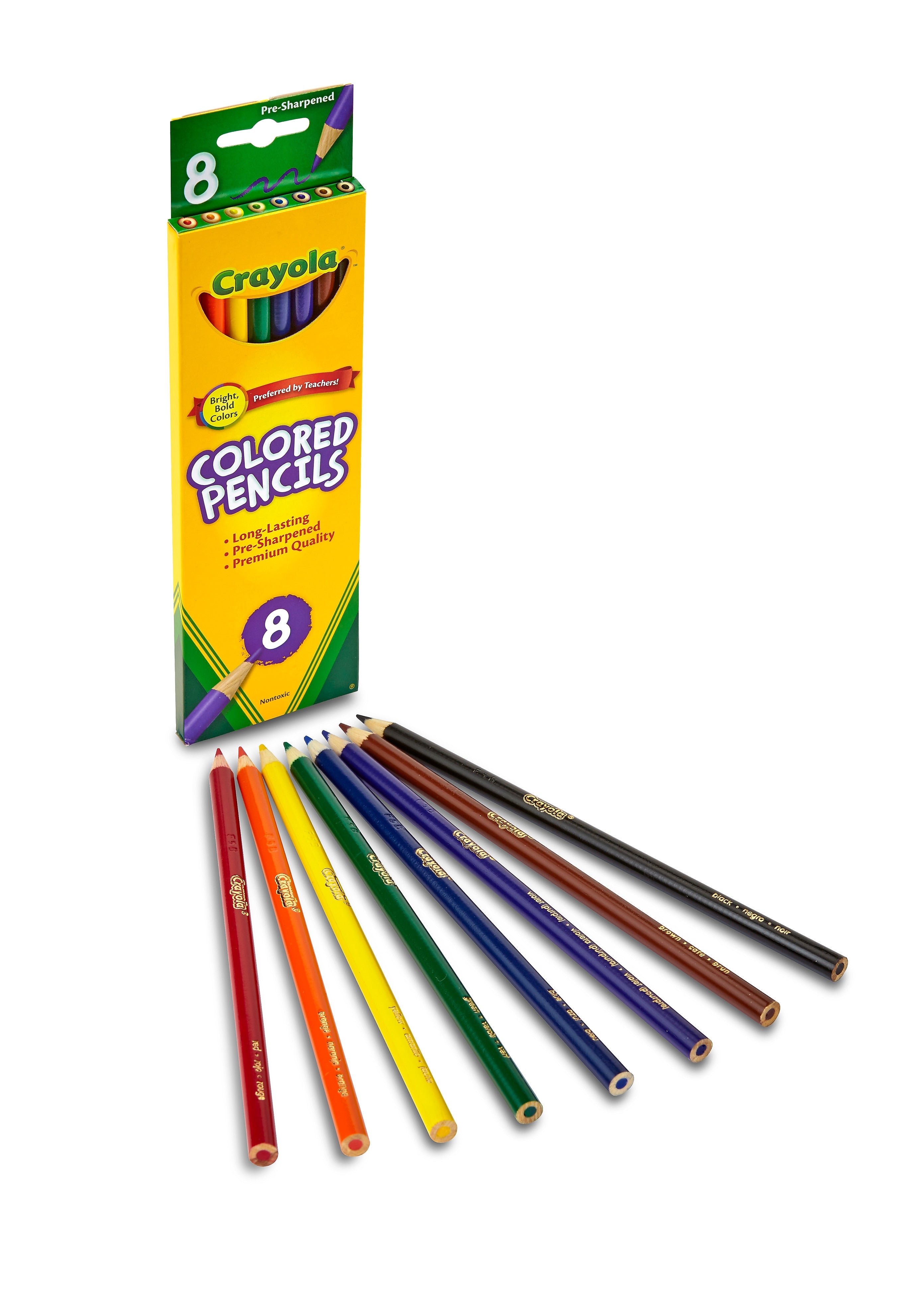 Crayola Long Colored Pencils, Assorted Colors (68-4008)
