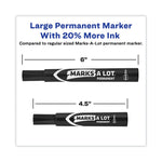 Marks A Lot Large Desk-Style Permanent Marker, Broad Chisel Tip, Black, Dozen (8888)