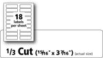 Avery Sure Feed Laser/Inkjet Extra Large File Folder Labels, 15/16" x 3-7/16", White, 450 Labels/Pack (8425)