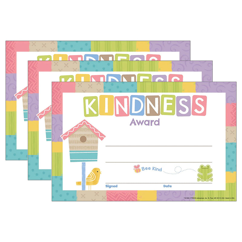 Trend Enterprises Kindness Award Good to Grow, 5.5" x 8.5", Multicolored, 30/Pack, 3 Packs/Bundle (T-81064-3)
