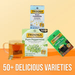 Twinings Decaf Pure Peppermint Herbal Tea Bags, 3.53 oz., 50/Box (TNA53650)