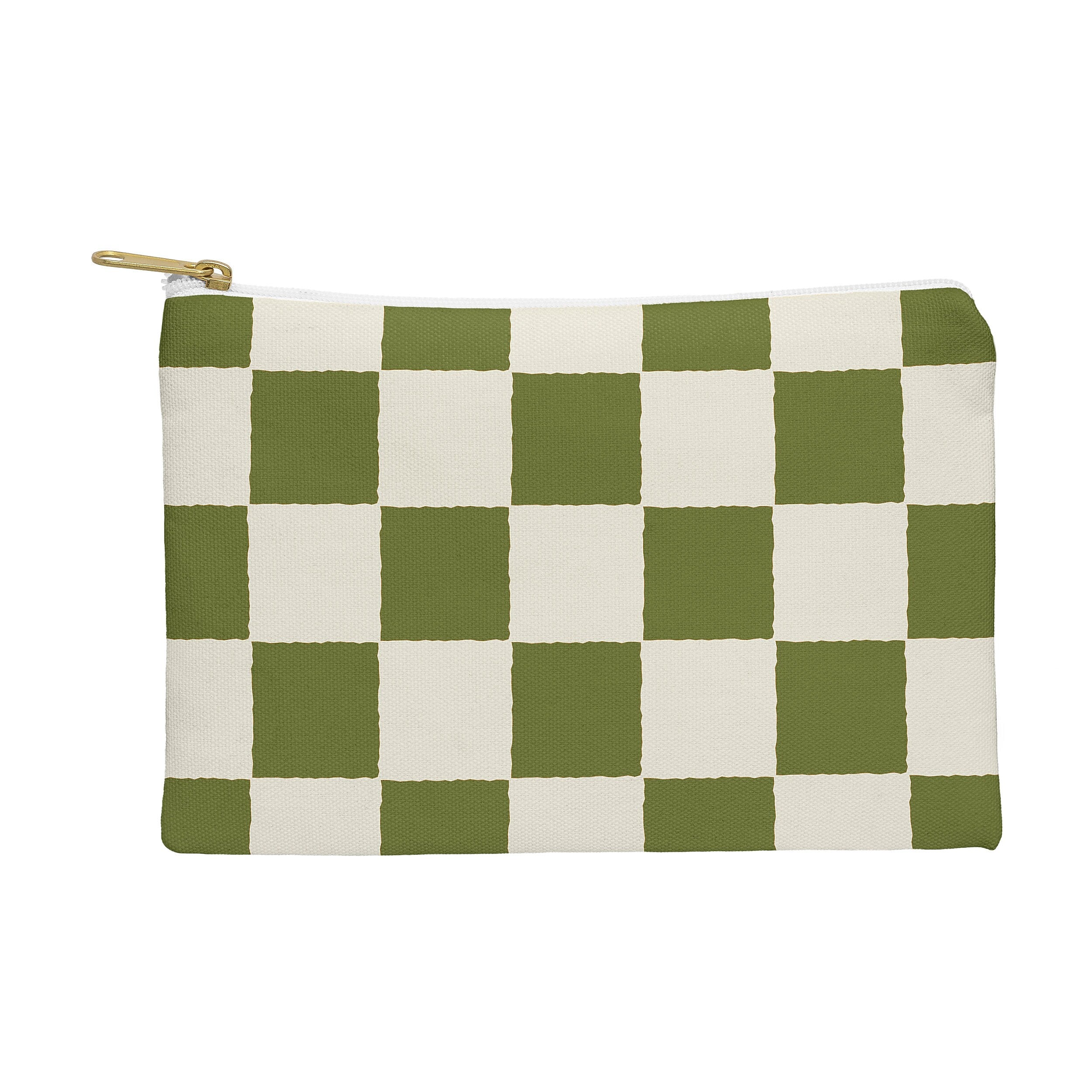 DENY Designs Desert Checker 12" Polyester Travel Pouch, Water Resistant, Multicolored (88014-WPOFMD)