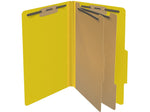 Medical Arts Press Pressboard Classification Folder, 2 Dividers, 2" Expansion, Legal Size, Yellow, 10/Box (DV-T52-26-3YLW)