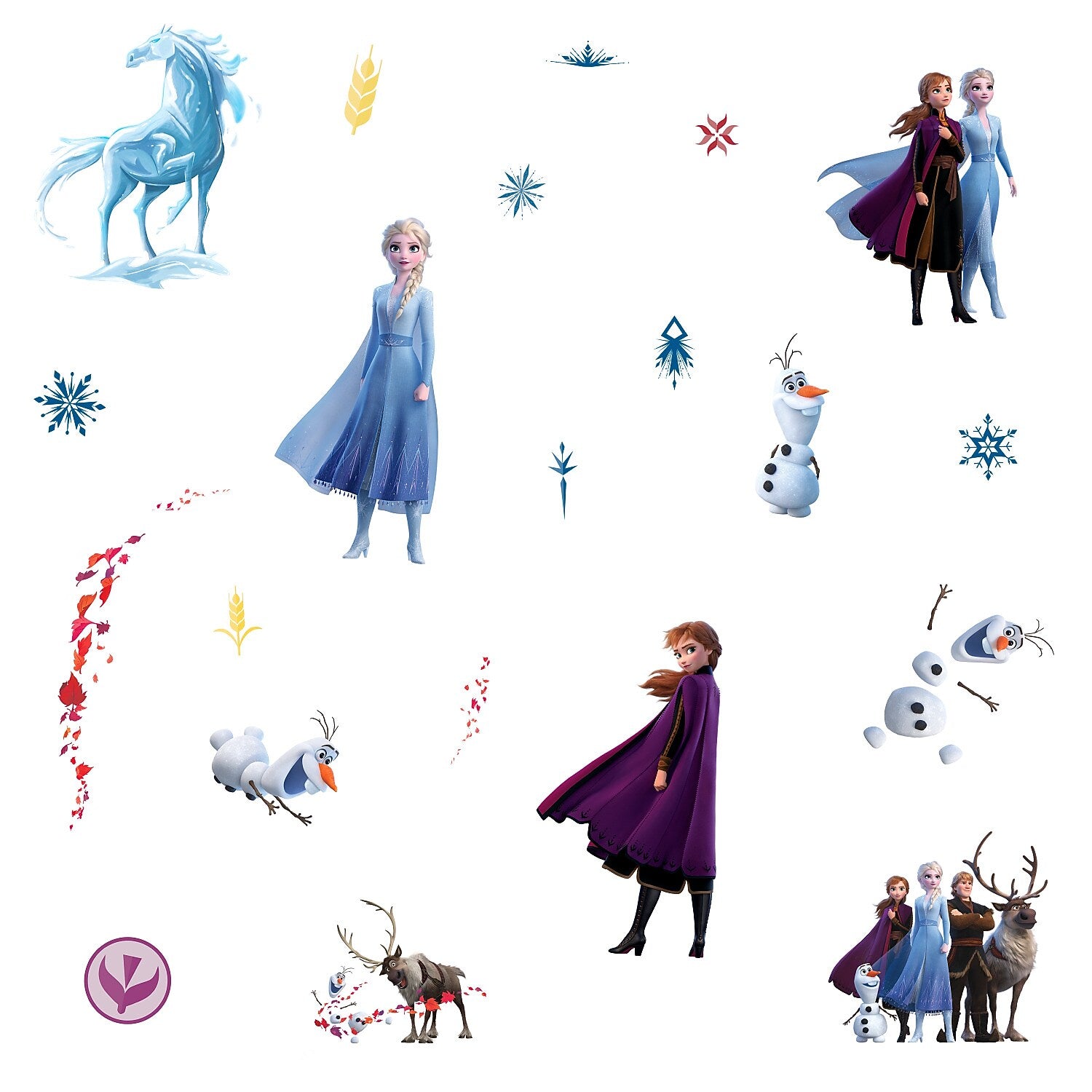 York Wallcoverings Frozen II Children's Decals, Music, Movies & TV (RMK4075SCS)