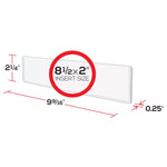 Deflect-O Rectangular School Name Plates, 2" x 8.5" (DEF587501)