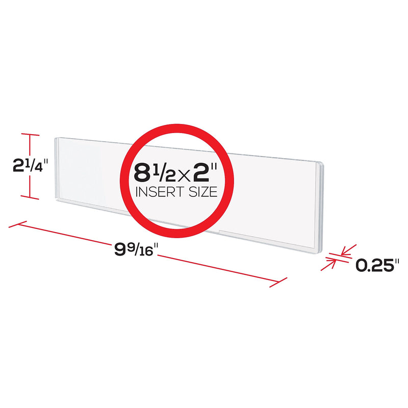 Deflect-O Rectangular School Name Plates, 2" x 8.5" (DEF587501)