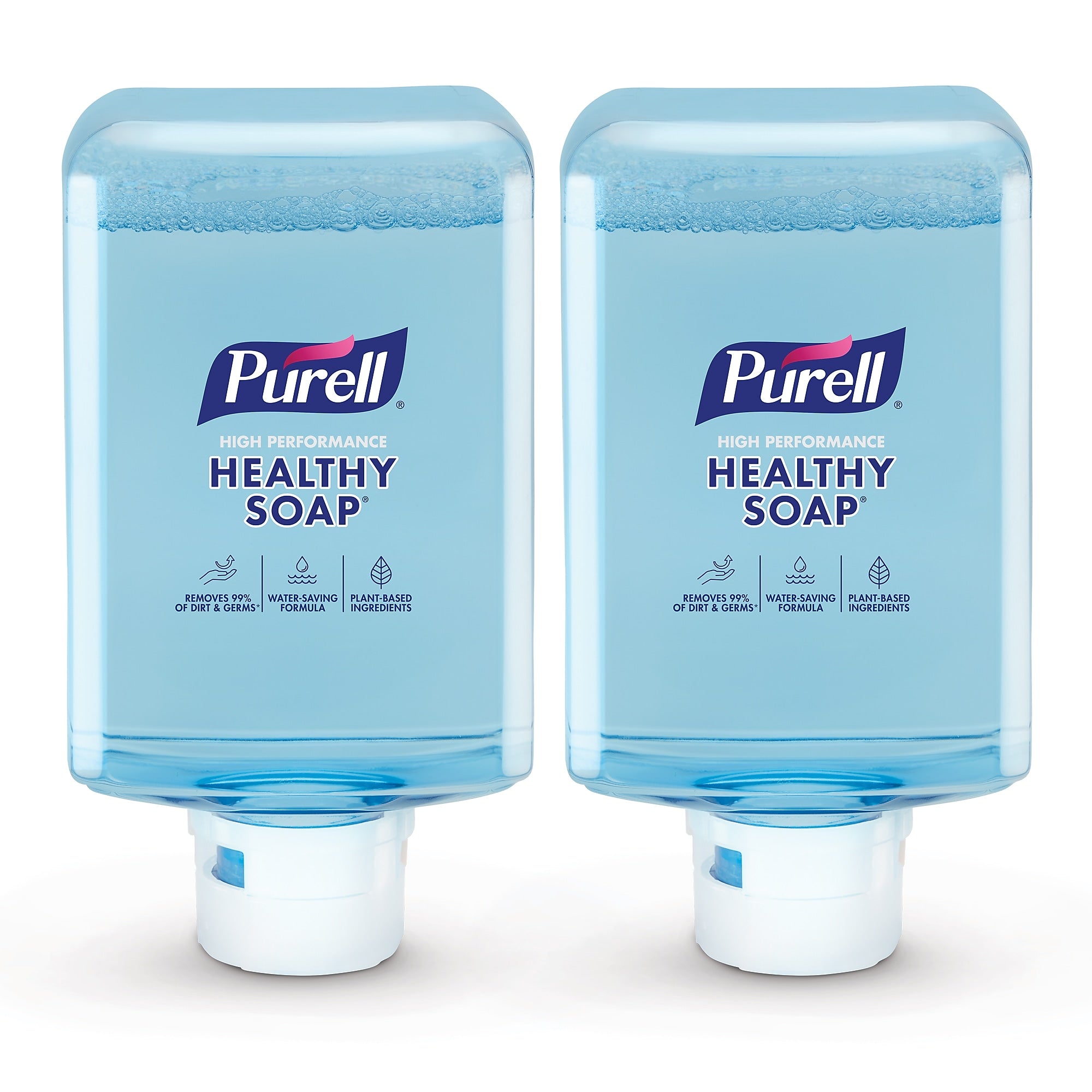 PURELL HEALTHY SOAP Foaming Hand Soap Refill for ES10 Dispenser, Light Fragrance Scent, 1200 ml, 2/Carton (8371-02)