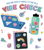Carson Dellosa Education We Stick Together Vibe Check Bulletin Board Set, 51 Pieces (CDP110584)