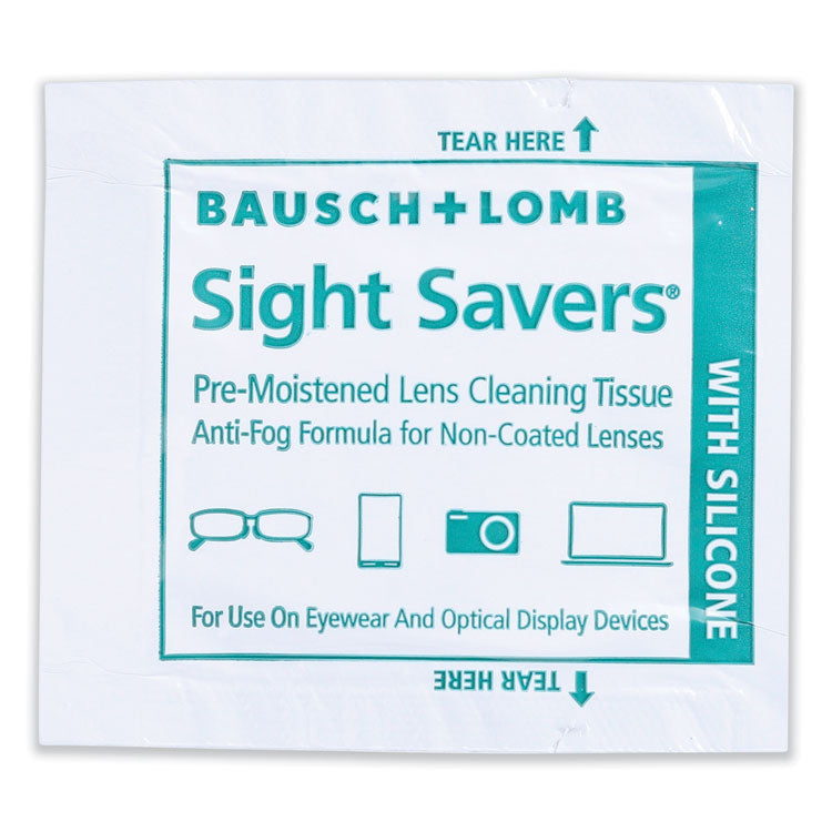 Sight Savers Pre-Moistened Anti-Fog Tissues With Silicone, 8 X 5, 100/box