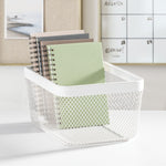 mDesign Steel Organizer, Matte White (25958)