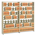 Snap-Together Seven-Shelf Closed Add-On Unit, Steel, 48w X 12d X 88h, Sand