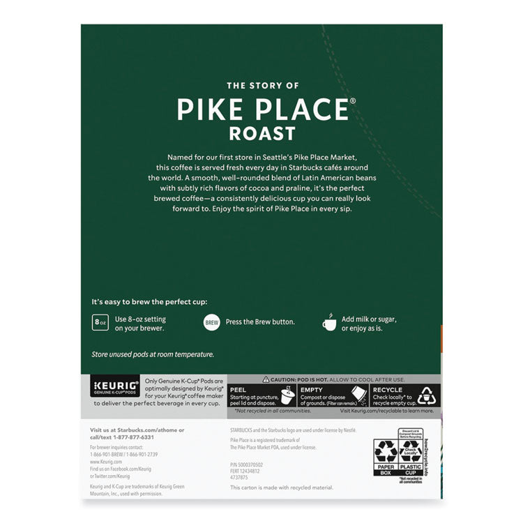 Pike Place Coffee K-Cups Pack, 24/box