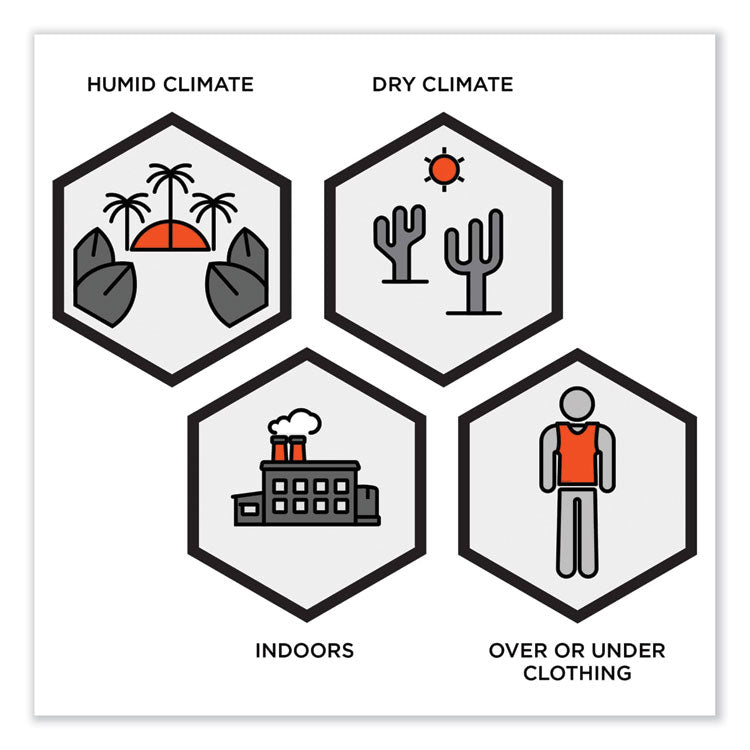 Chill-Its 6215 Premium FR Phase Change Cooling Vest with Packs, Modacrylic Cotton, Small/Medium, Khaki