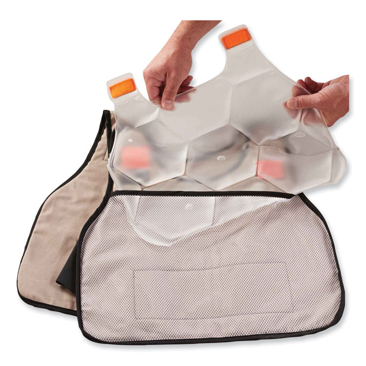 Chill-Its 6220 Phase Change Cooling Vest Charge Packs, Small/Medium, 12 x 16.25, 2/Pack