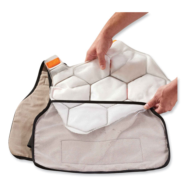 Chill-Its 6220 Phase Change Cooling Vest Charge Packs, Small/Medium, 12 x 16.25, 2/Pack