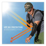 Chill-Its 6690 Performance Knit Cooling Arm Sleeve, Polyester/Spandex, 2X-Large, Lime, 2 Sleeves
