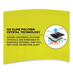 Chill-Its 6702 Cooling Embedded Polymers Tie Bandana, One Size Fits Most, Lime