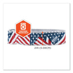 Chill-Its 6605 High-Performance Cotton Terry Cloth Sweatband, One Size Fits Most, Stars and Stripes