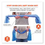 Chill-Its 6604 Multipurpose Cleaning Cooling Towel, 35 x 8, One Size Fit Most, Microfiber/PVA, Blue