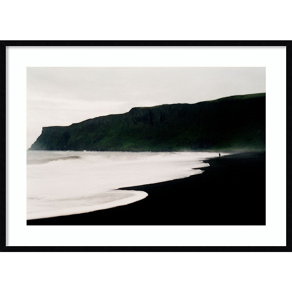 Amanti Art Iceland Beach 2 by Lynann Colligan Wood Framed Wall Art Print, 41" x 30" (A42677302609)