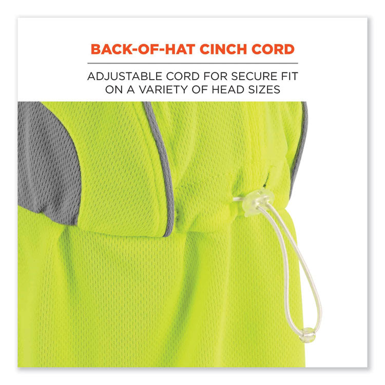Chill-Its 6650 High-Performance Hat Plus Neck Shade, Polyester, One Size Fits Most, Lime