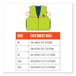 Chill-Its 6665 Embedded Polymer Cooling Vest with Zipper, Nylon/Polymer, X-Large, Lime