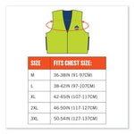 Chill-Its 6665 Embedded Polymer Cooling Vest with Zipper, Nylon/Polymer, 3X-Large, Lime