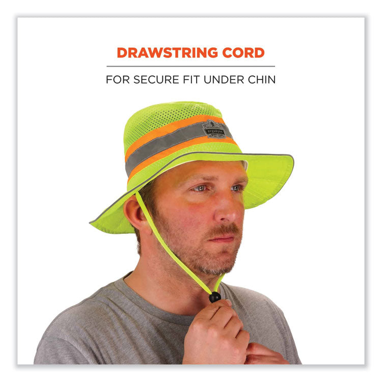 Chill-Its 8935CT Hi-Vis PVA Ranger Sun Hat, Large/X-Large, Lime