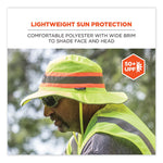 Chill-Its 8935MF Hi-Vis Microfiber Ranger Sun Hat, Small/Medium, Lime