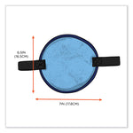 Chill-Its 6715CT Hard Hat Cooling Pad - PVA, 7 x 6.5, Blue
