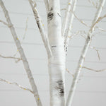 Nearly Natural 8-ft Pre-Lit Artificial White Birch Tree with 500 Warm White LED Lights (T4912)