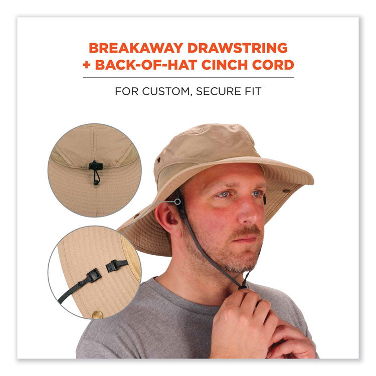 Chill-Its 8936 Lightweight Mesh Paneling Ranger Hat, Large/X-Large, Khaki