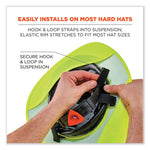 Chill-Its 6660 Hard Hat Brim + Neck Shade, 19.5 x 9.75, Lime
