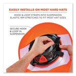 Chill-Its 6660 Hard Hat Brim + Neck Shade, 19.5 x 9.75, Orange
