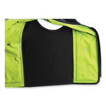 Chill-Its 6685 Premium Dry Evaporative Cooling Vest with Zipper, Nylon, Large, Lime